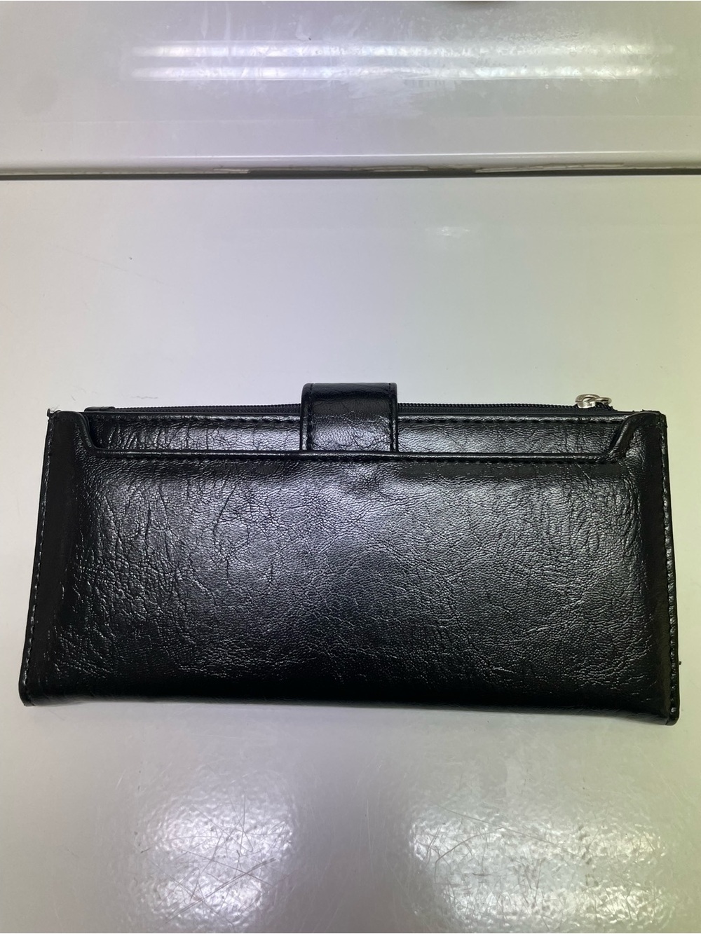 Classic Black Women's Long Wallet with Snap Closure - Picture 2 of 6